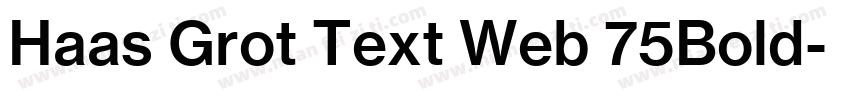 Haas Grot Text Web 75Bold字体转换